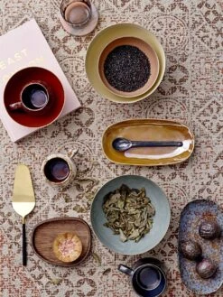 Bloomingville Paula Bord Bruin - Set Van 6 Stuks -Bestekwinkel bloomingville paula bord bruin set van 6 stuks 2