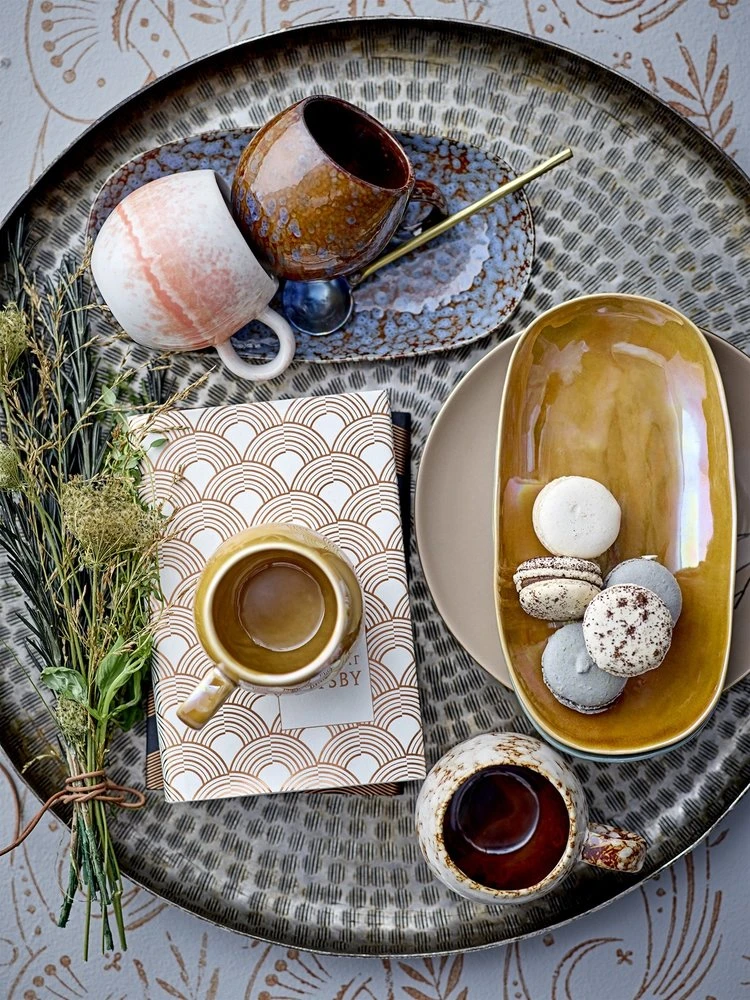 Bloomingville Paula Mokken Bruin Set Van 6 Stuks 4 Bloomingville Paula Mokken Bruin Set Van 6 Stuks - Afbeelding 4