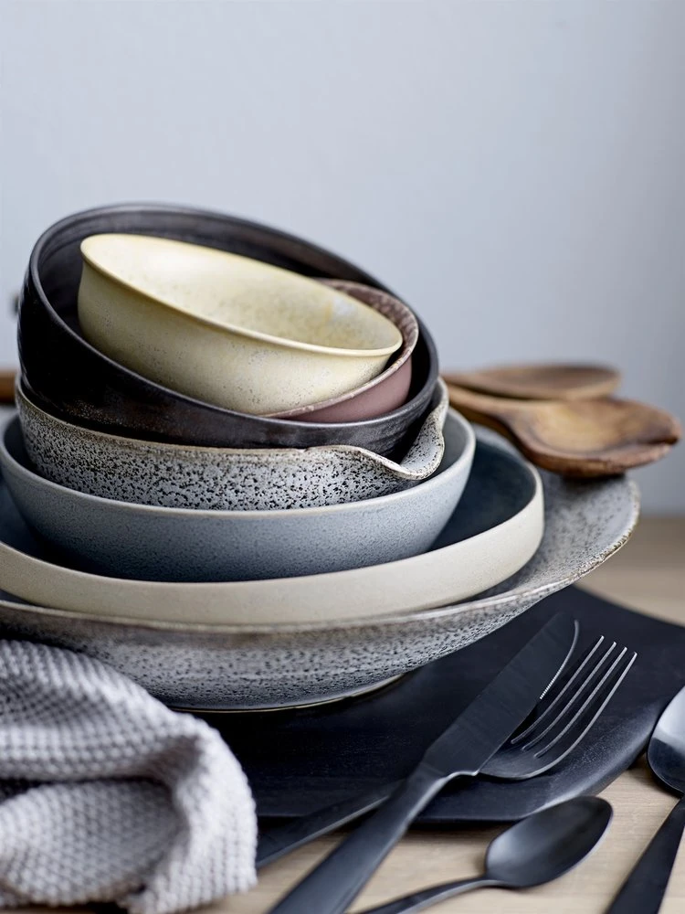 Bloomingville Thea Schaal Grijs - Set Van 6 Stuks Ø16,5xH8 Cm 4 Bloomingville Thea Schaal Grijs - Set Van 6 Stuks Ø16,5xH8 Cm - Afbeelding 4