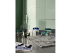 Broste Copenhagen Hue Glazen 30cl Blauw Set Van 6 Stuks - 14496251 -Bestekwinkel broste copenhagen hue glazen 30cl blauw set van 6 3