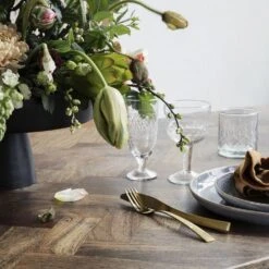 House Doctor Golden Vork Roestvrij Staal - Set Van 12 -Bestekwinkel house doctor golden vork roestvrij staal set van 1 3