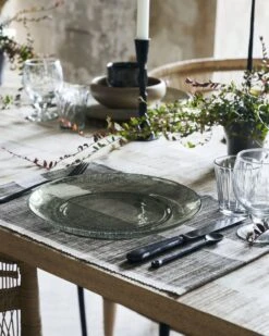 House Doctor Rain Borden Groen Ø27cm Set Van 6 Stuks - 262681010 -Bestekwinkel house doctor rain borden groen 27cm set van 6 stuk 3