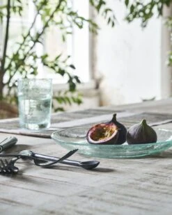 House Doctor Rain Borden Groen/blauw Ø21cm Set Van 6 Stuks - 262680002 -Bestekwinkel house doctor rain borden groen blauw 21cm set van 4