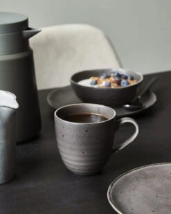 House Doctor Rustic Mokken Donkergrijs Set Van 6 Stuks - 206262504 -Bestekwinkel house doctor rustic mokken donkergrijs set van 6 s 1