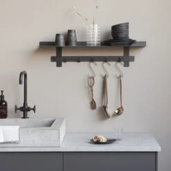 House Doctor Serveur Borden - Zwart DIA 24cm - Set Van 8 Stuks -Bestekwinkel house doctor serveur borden zwart dia 24cm set van 3