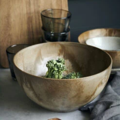 House Doctor Serveur Schalen Large - Goud - Set Van 2 Stuks -Bestekwinkel house doctor serveur schalen large goud set van 2 1