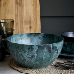 House Doctor Serveur Schalen Large - Groen - Set Van 2 Stuks -Bestekwinkel house doctor serveur schalen large groen set van 2 1