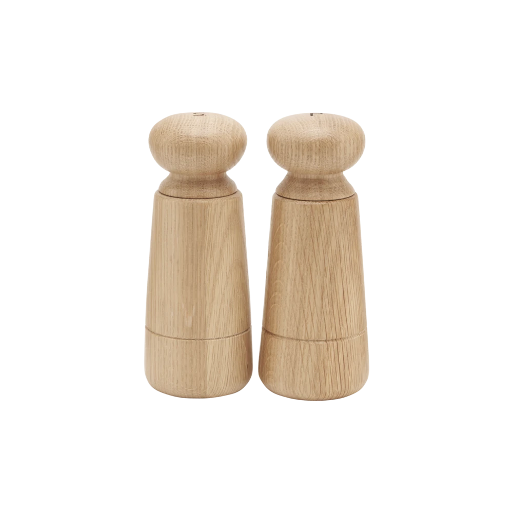 House Doctor Wardha Zout En Pepper Set - Eikenhout 1 House Doctor Wardha Zout En Pepper Set - Eikenhout