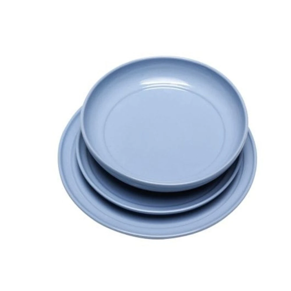 Hubsch Amare Dinerborden Lichtblauw Set Van 6 Stuks - 211714 2 Hubsch Amare Dinerborden Lichtblauw Set Van 6 Stuks - 211714 - Afbeelding 2