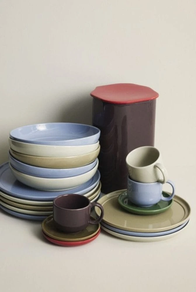 Hubsch Amare Dinerborden Lichtblauw Set Van 6 Stuks - 211714 3 Hubsch Amare Dinerborden Lichtblauw Set Van 6 Stuks - 211714 - Afbeelding 3