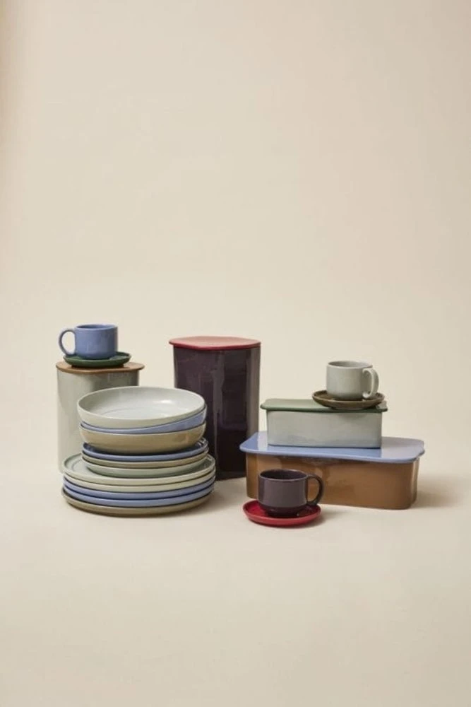 Hubsch Amare Dinerborden Lichtblauw Set Van 6 Stuks - 211714 7 Hubsch Amare Dinerborden Lichtblauw Set Van 6 Stuks - 211714 - Afbeelding 7