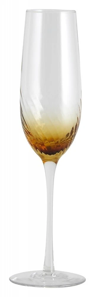 Nordal Garo Champagne Glazen Amber - Set Van 8 Stuks 1 Nordal Garo Champagne Glazen Amber - Set Van 8 Stuks