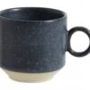 Nordal Grainy Espresso Mokken Donkerblauw -set Van 4 Stuks