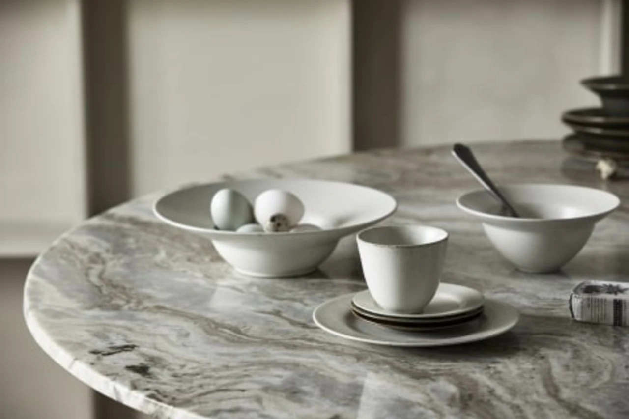 Nordal Grawa Borden S Ivoor Set Van 4 Stuks - 57050 2 Nordal Grawa Borden S Ivoor Set Van 4 Stuks - 57050 - Afbeelding 2