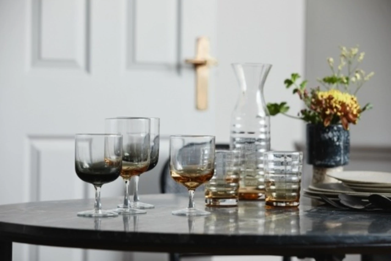 Nordal Jog Glas Doorzichtig/amber -set Van 6 Stuks 2 Nordal Jog Glas Doorzichtig/amber -set Van 6 Stuks - Afbeelding 2